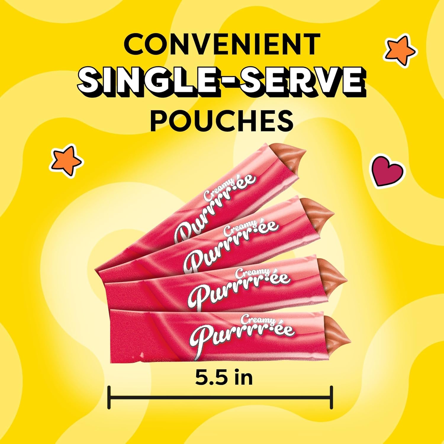 Creamy Puree with Beef Liver Lickable Cat Treats, 0.42 Oz Pouches, 4 Count (Pack of 11) - Total 44 Count