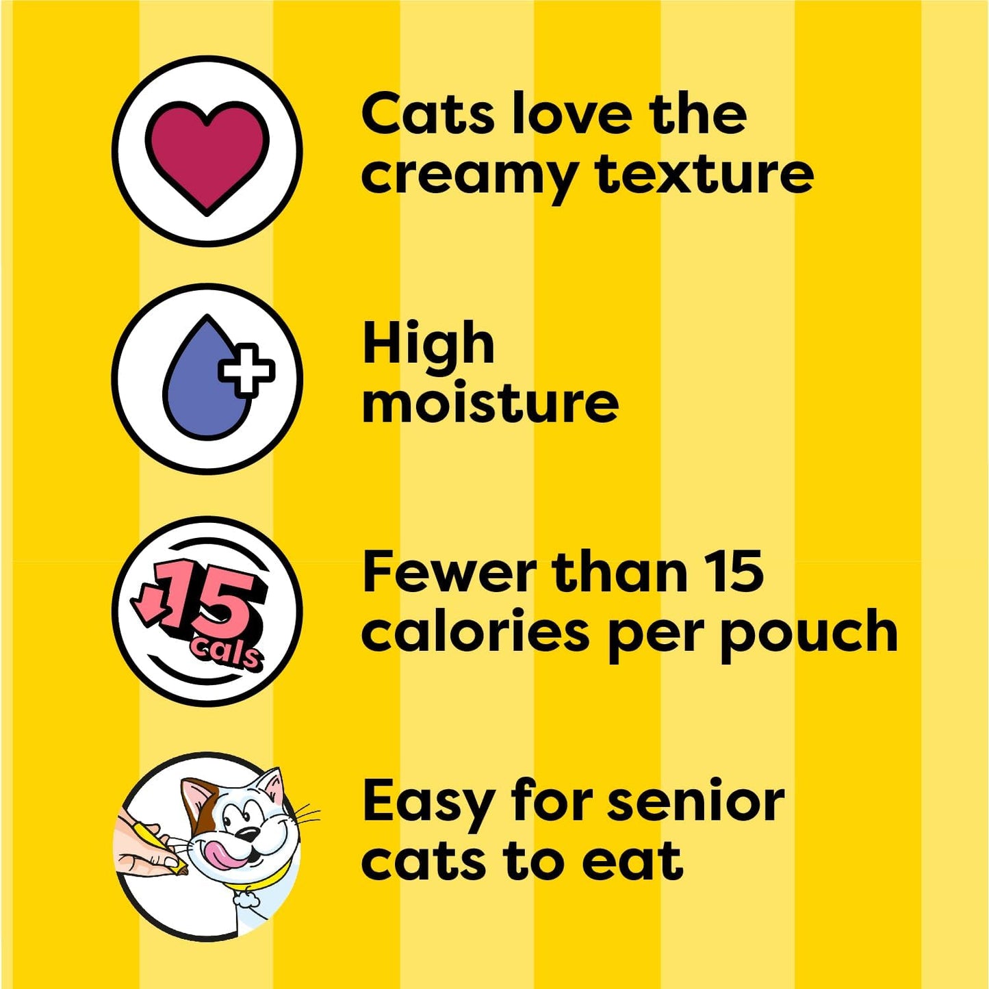 Creamy Puree with Beef Liver Lickable Cat Treats, 0.42 Oz Pouches, 4 Count (Pack of 11) - Total 44 Count
