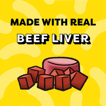 Creamy Puree with Beef Liver Lickable Cat Treats, 0.42 Oz Pouches, 4 Count (Pack of 11) - Total 44 Count